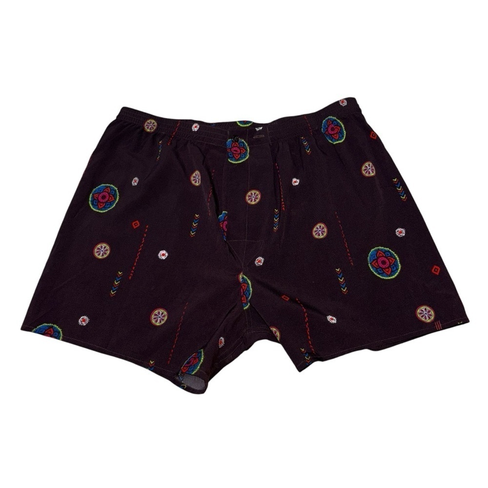 Urban Outfitters BDG Men's M Medium Boxer Shorts NWOT Aztec Print Brown